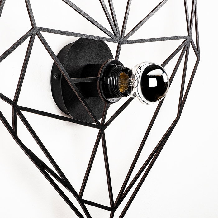 Opviq Lámpara de pared W-046 Negro